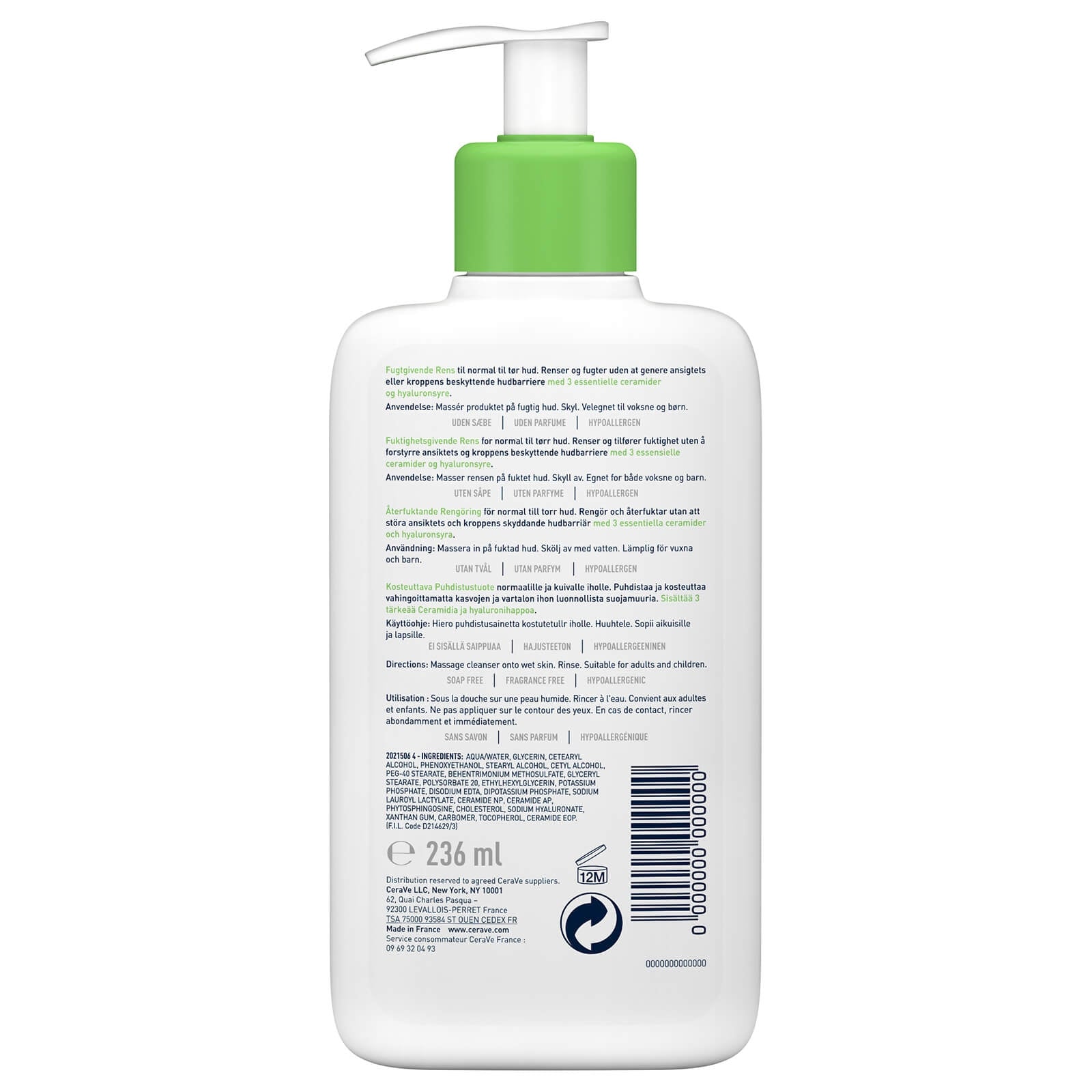 CeraVe Hydrating Cleanser (236ml) - Exp 03/26