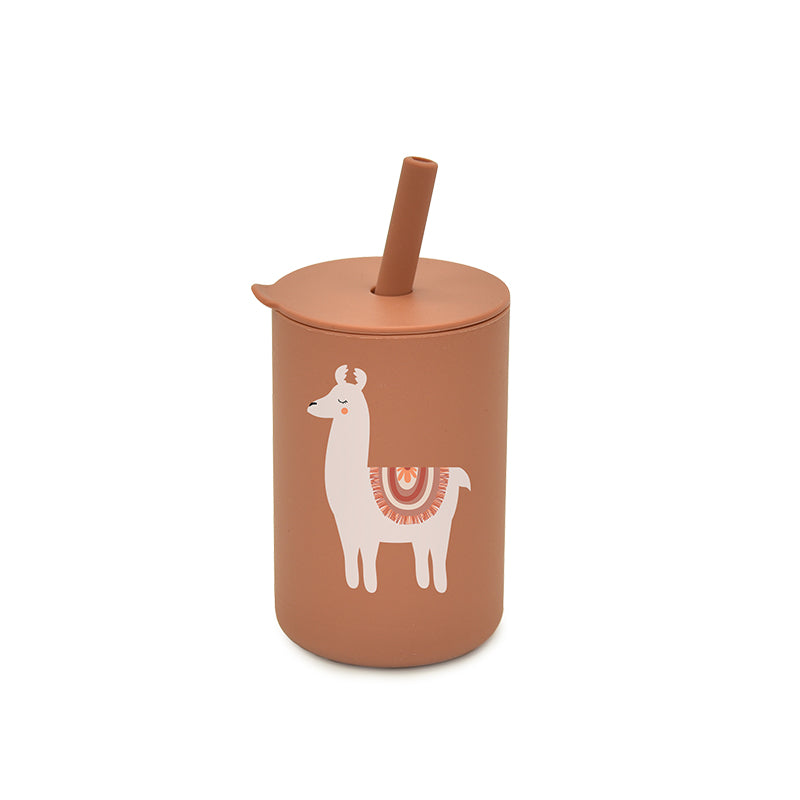 Biomom Silicone Printed Straw Cup (14 Designs) - Pupsik Singapore