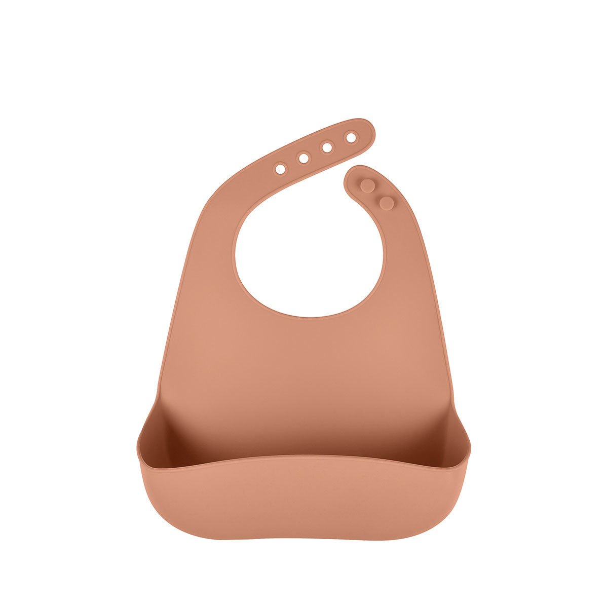 Biomom Silicone Peach-Shaped Baby Bib (5 Colors) - Pupsik Singapore