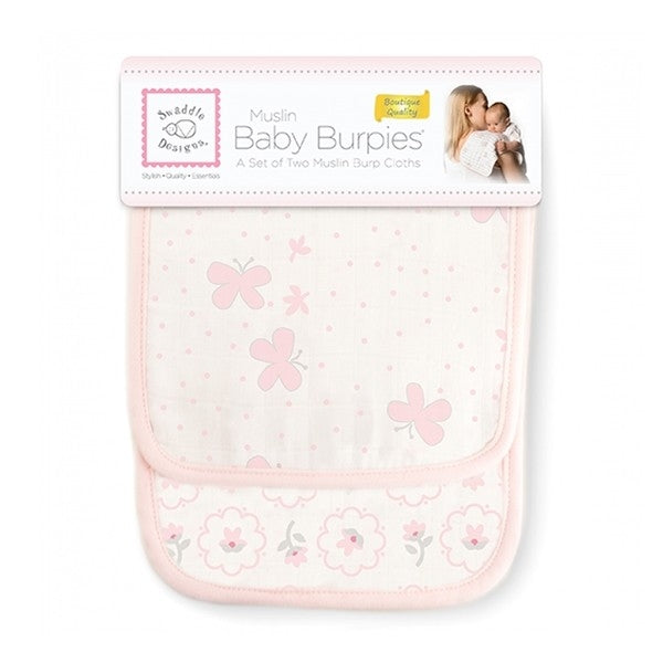 SwaddleDesigns Muslin Baby Burpies, 2pk (5 Designs) - Pupsik Singapore