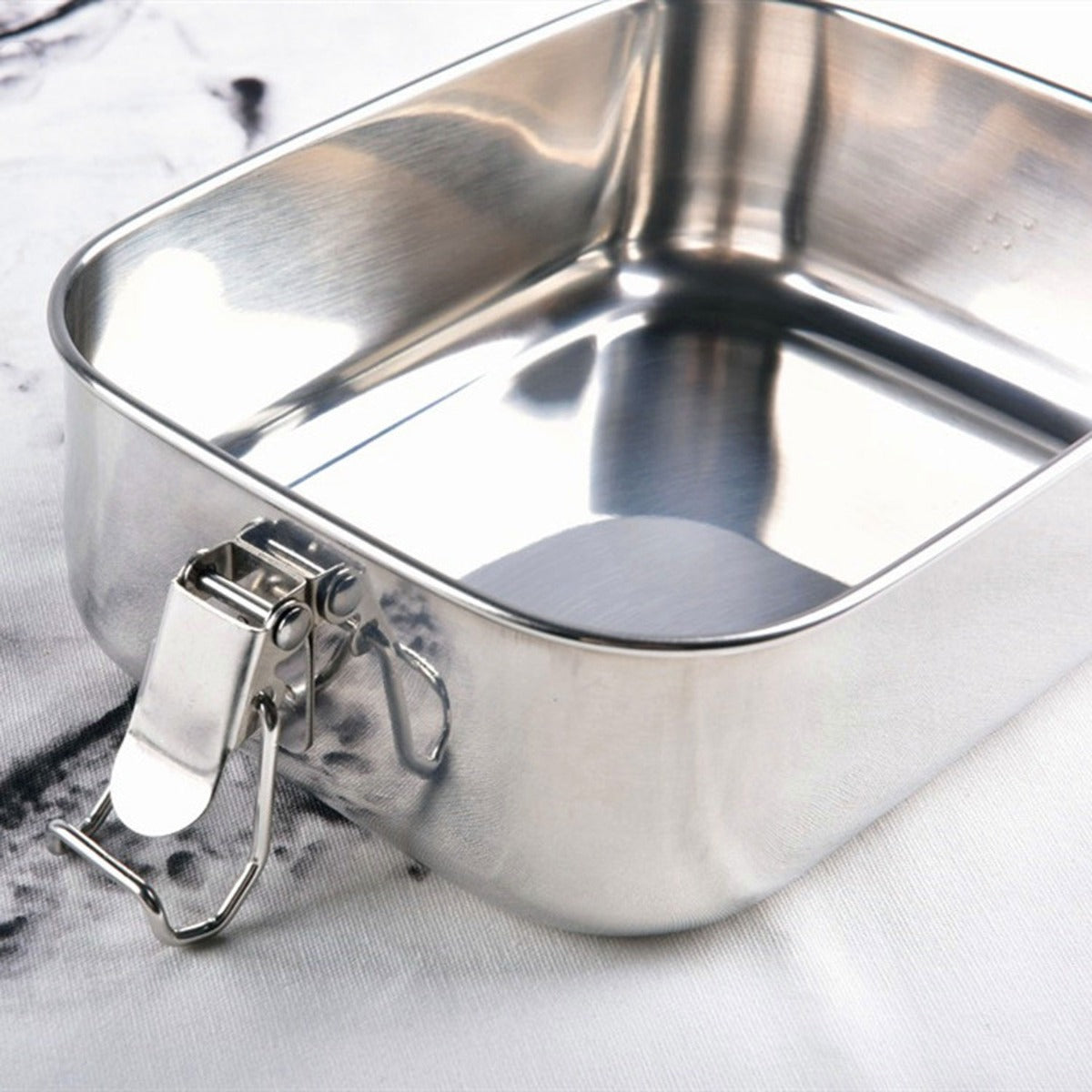 Biomom Stainless Steel Lunch Box, 1200ml - Silver