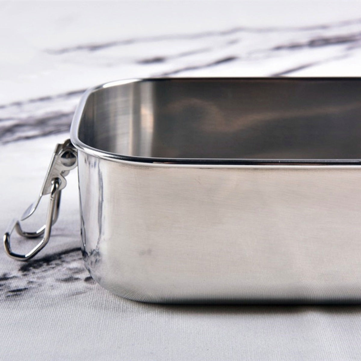 Biomom Stainless Steel Lunch Box, 1200ml - Silver