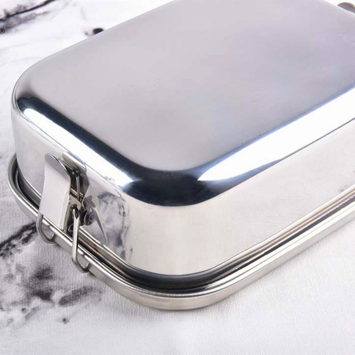 Biomom Stainless Steel Lunch Box, 1200ml - Silver