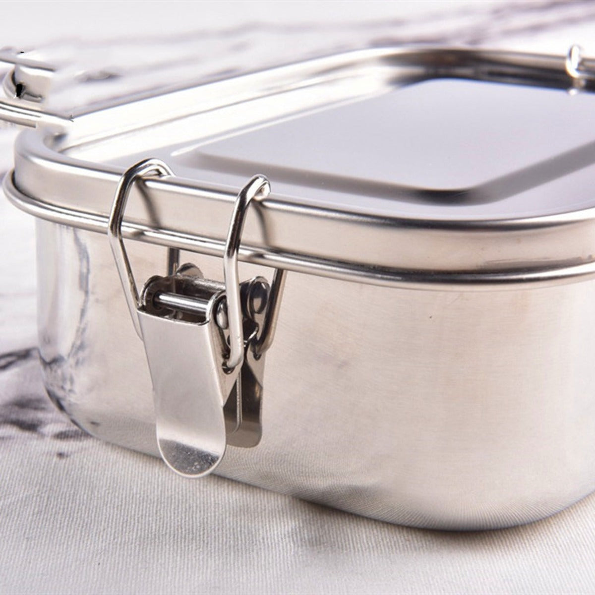 Biomom Stainless Steel Lunch Box, 1200ml - Silver