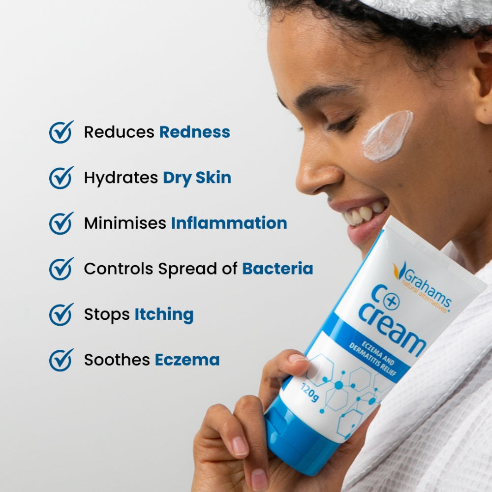 Grahams Natural C+ Eczema & Dermatitis Cream, 120g (Exp 11/27)