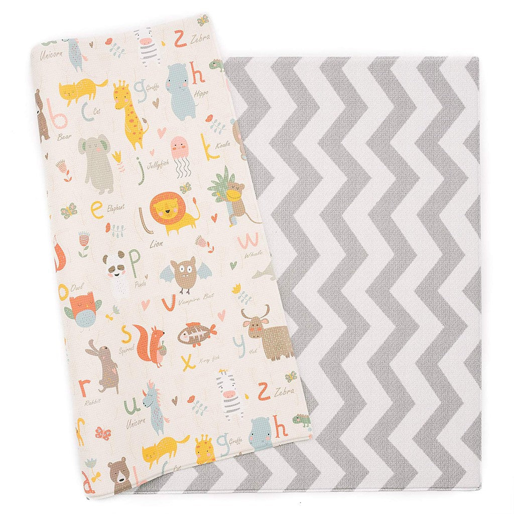 Dwinguler Babycare Playmat - ZigZag Grey (1850 x 1250 x 12mm)