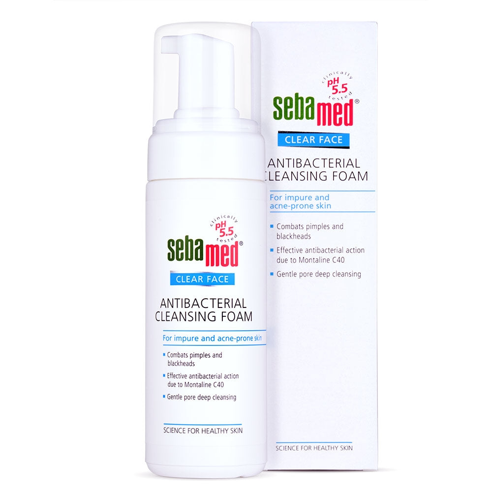 Sebamed Antibacterial Clear Face Cleansing Foam, 150ml - exp 08/27