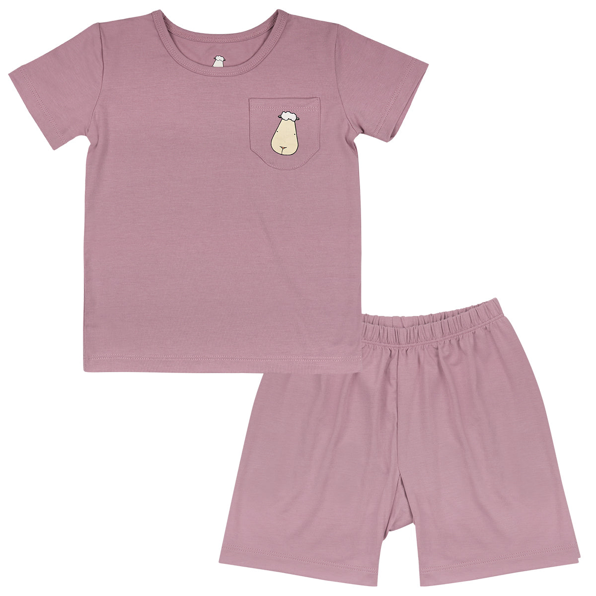Baa Baa Sheepz Short Sleeve T-Shirt & Shorts - Lavender (5 Sizes)