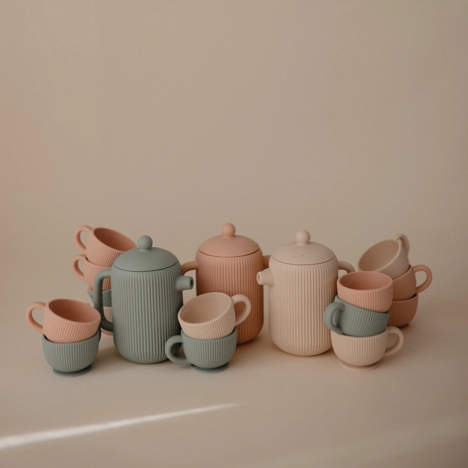 Mushie Silicone Tea Play Set (3 Colors) - Pupsik Singapore
