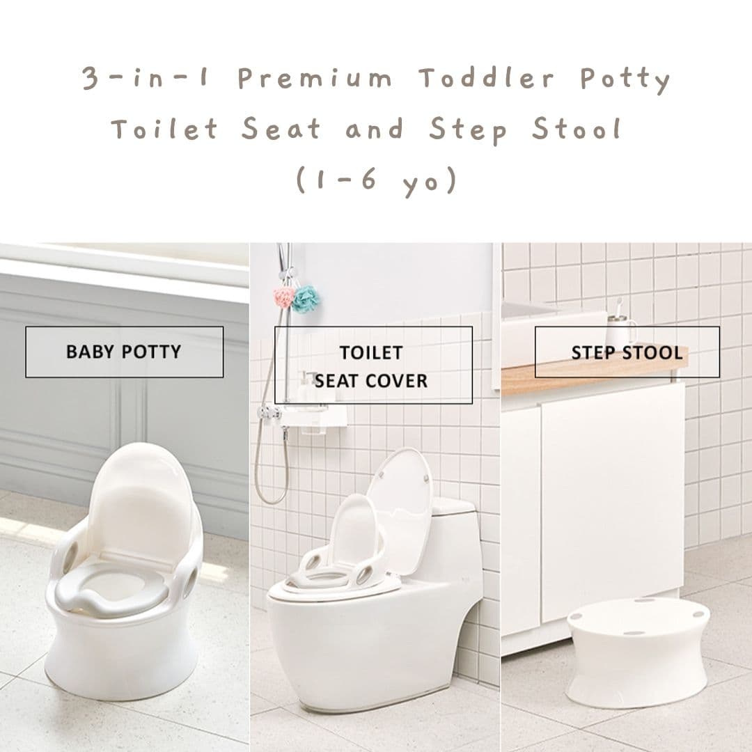IFAM 3-in-1 Premium Toddler Potty Toilet Seat & Step Stool
