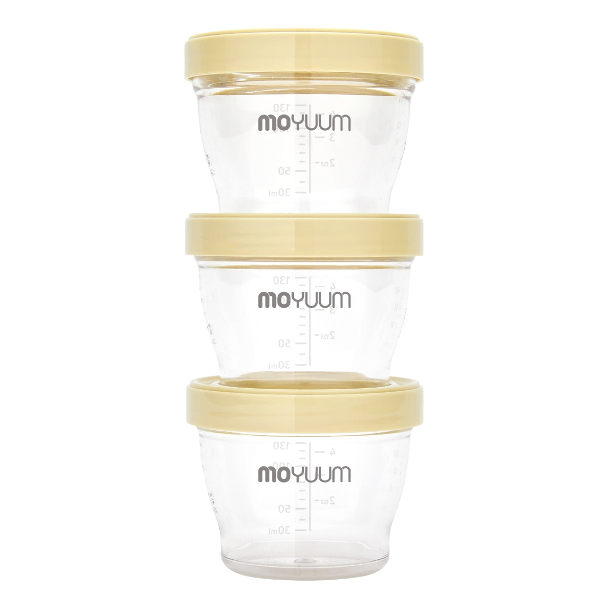 Moyuum Tritan Baby Food Containers, Set of 3 - 130/180/240ml (2 Colors)