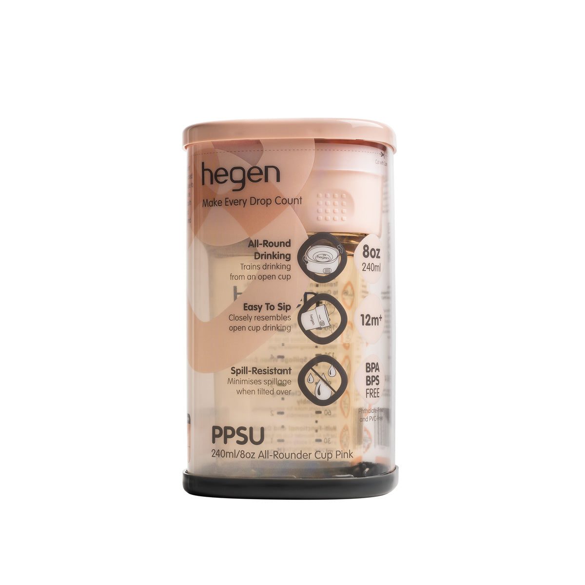 Hegen PCTO™ All Rounder Cup PPSU, 240ml/8oz (3 Colors)