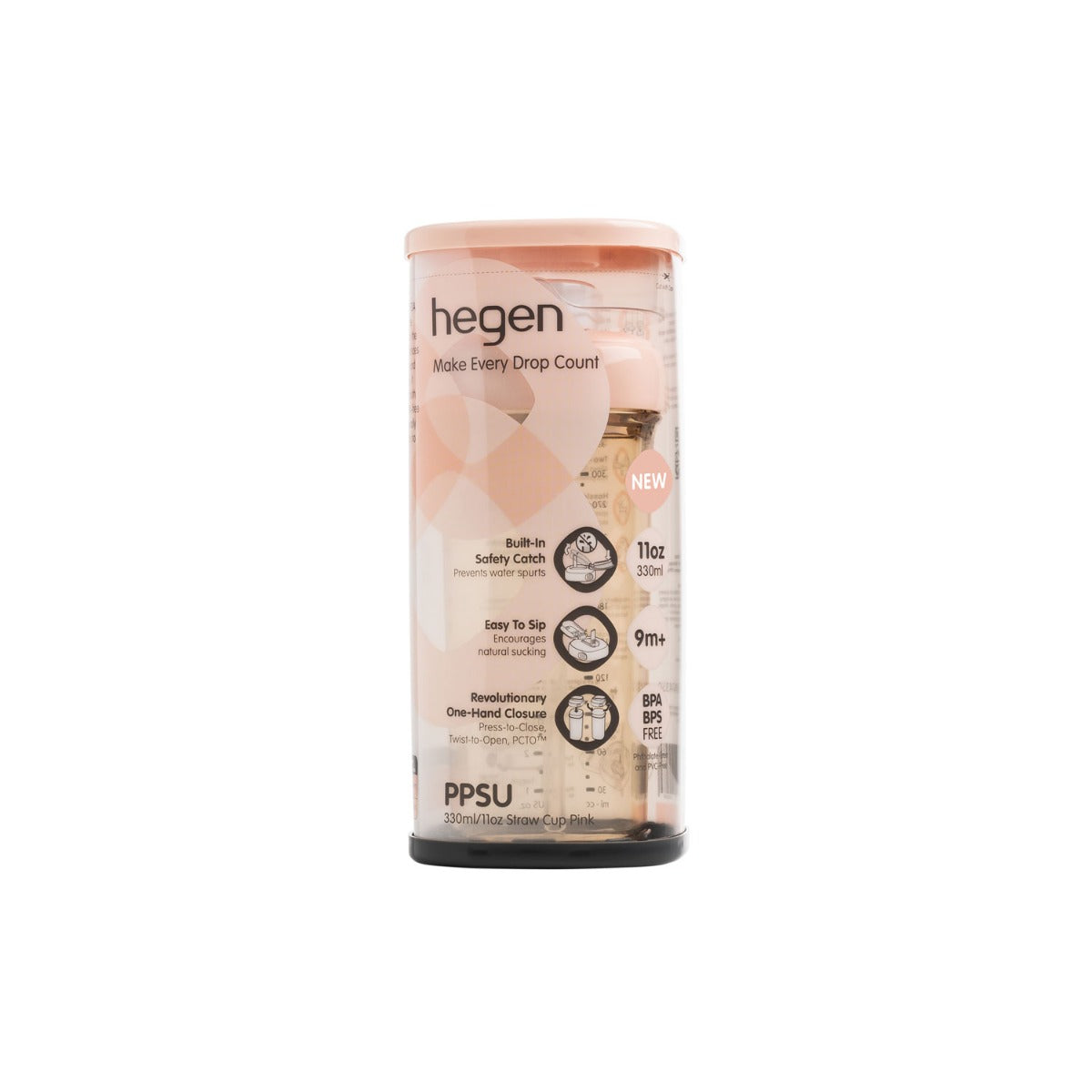 Hegen PCTO™ Straw Cup PPSU, 330ml/11oz (4 Colours) - Pupsik Singapore