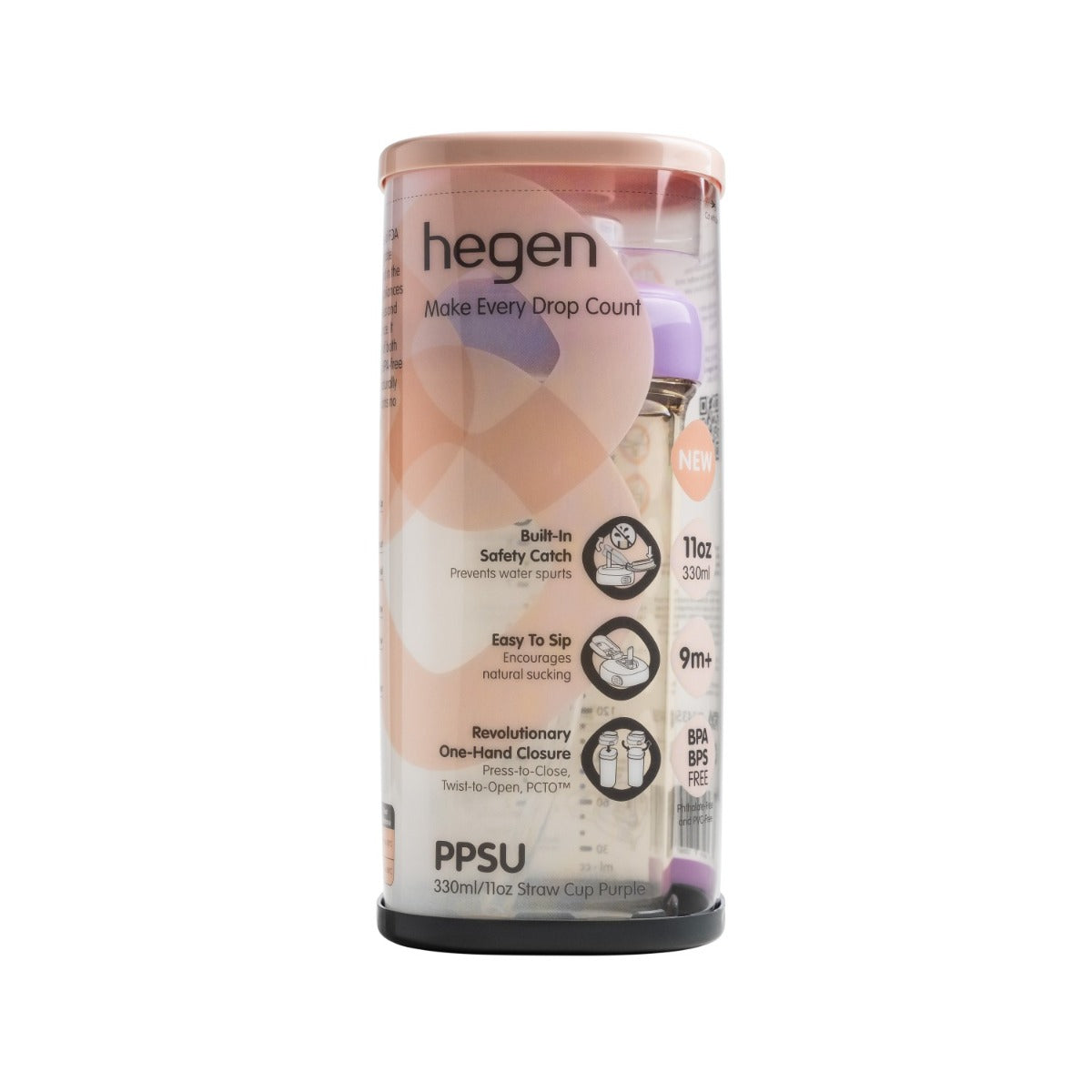Hegen PCTO™ Straw Cup PPSU, 330ml/11oz (4 Colours) - Pupsik Singapore