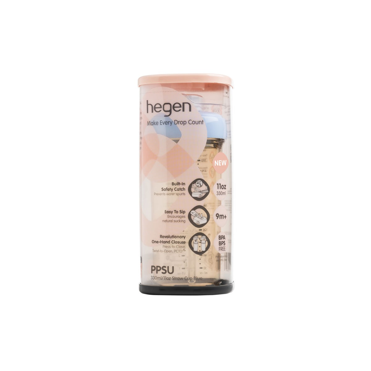 Hegen PCTO™ Straw Cup PPSU, 330ml/11oz (4 Colours) - Pupsik Singapore