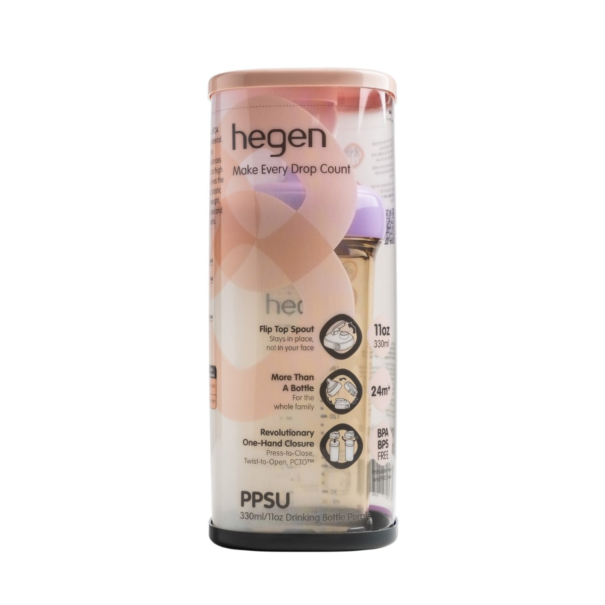 Hegen PCTO™ Drinking Bottle PPSU, 330ml/11oz (2 Colours)
