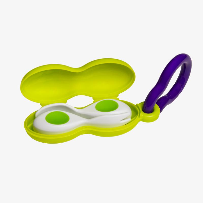 Doddl Baby Fork & Spoon Cutlery Set (6M+) - Aqua