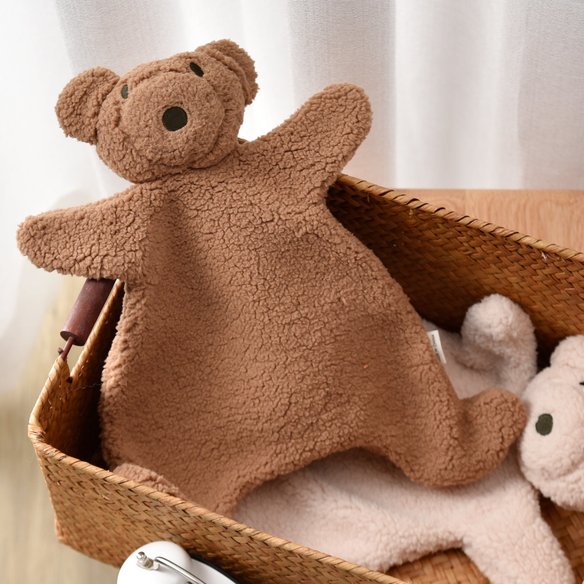 Biomom Mocha Teddy Bear Plush Lovey