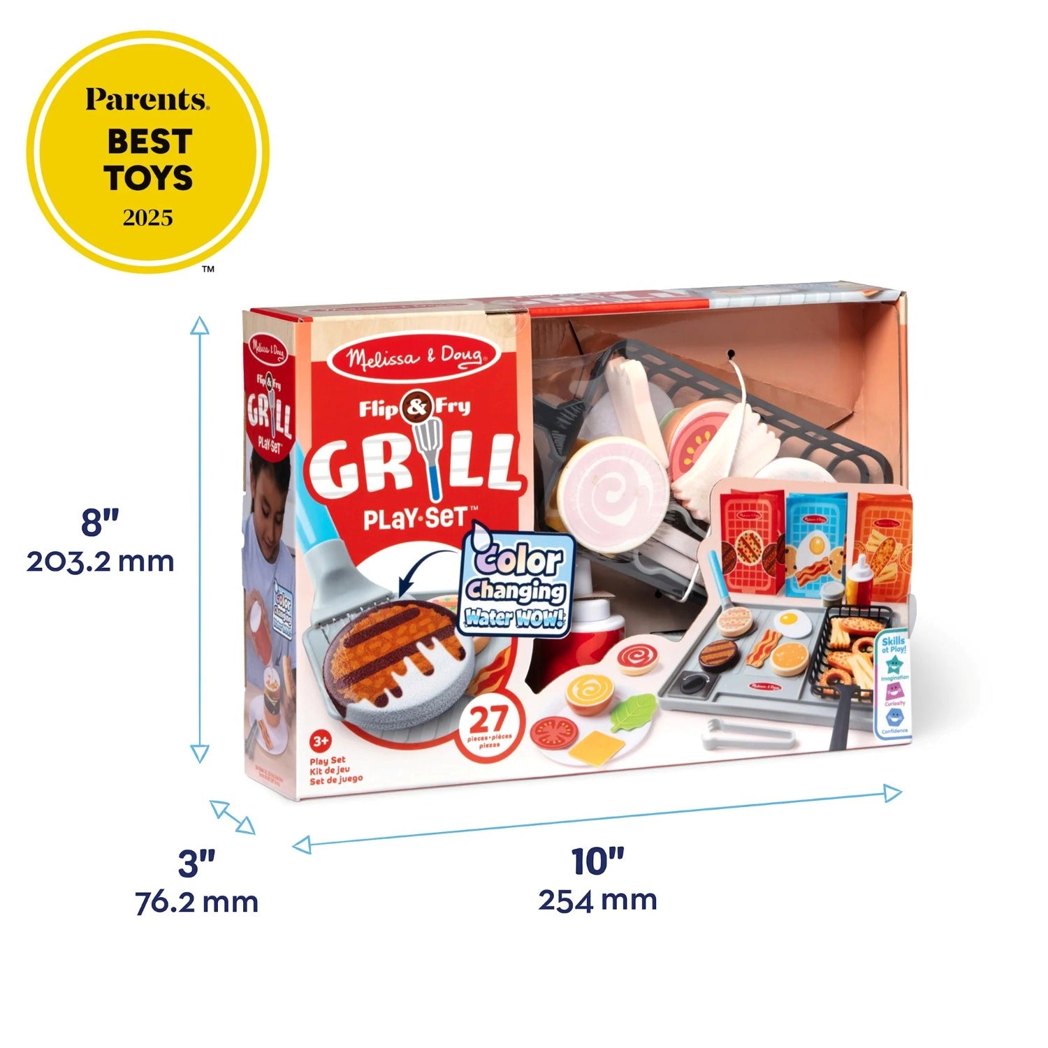 Melissa & Doug Flip & Fry Grill Play Set with Color Changing Water WOW!