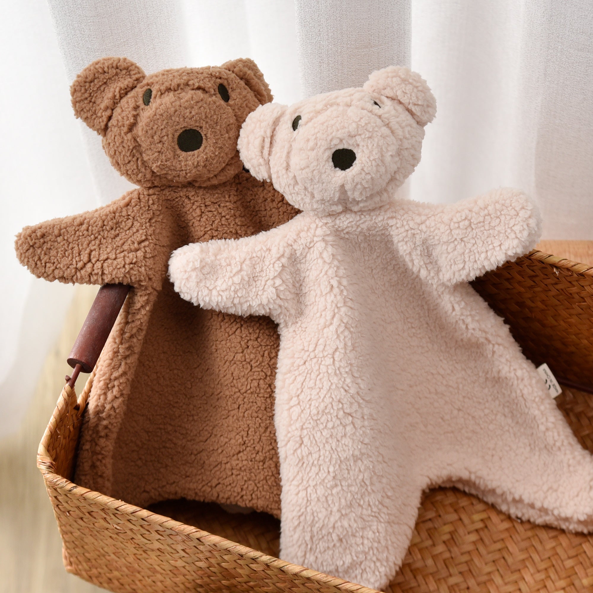 Biomom Mocha Teddy Bear Plush Lovey