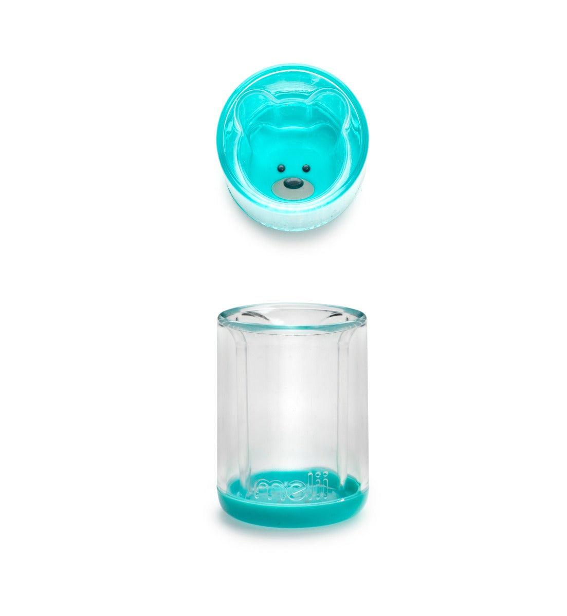 Melii Double-Walled Bear Cup 145ml - Blue