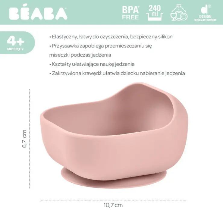 Beaba Silicone Suction Baby Bowl (4 Colours) - Pupsik Singapore