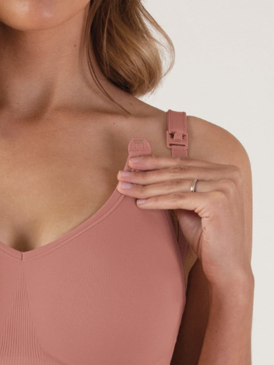 Bravado Body Silk Seamless Sustainable Nursing Bra - Roseclay