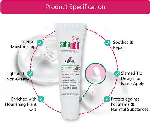 Sebamed Lip Repair, 10ml - Exp 03/26