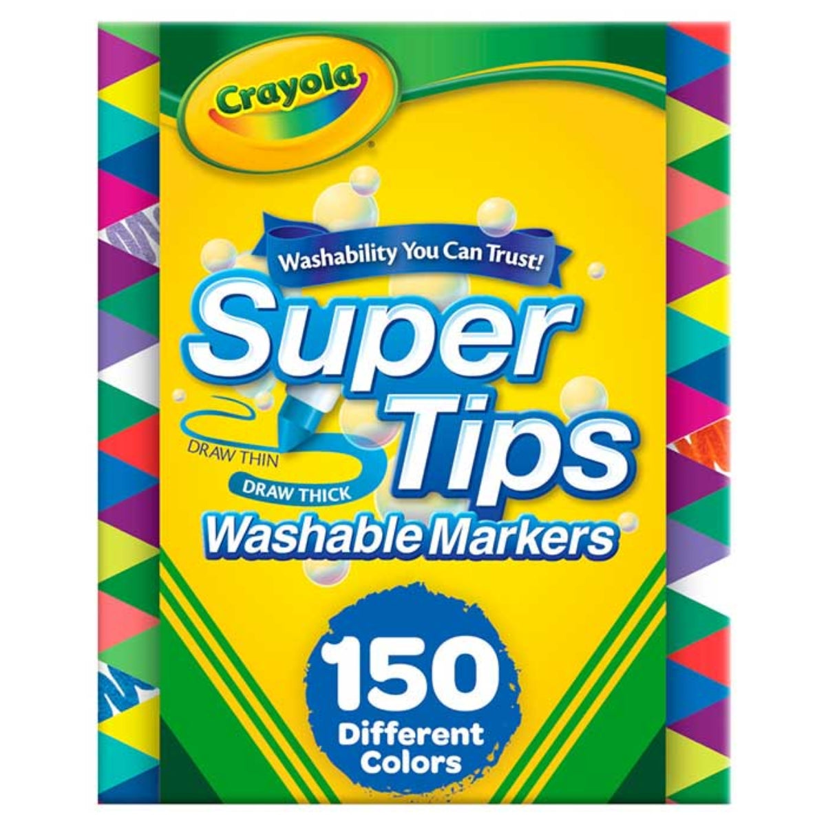 Crayola Super Tips Washable Markers (3 Sizes) - Pupsik Singapore