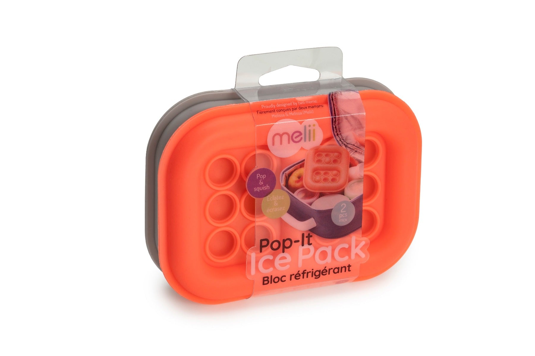 Melii Pop-It Ice Pack, 2pk (2 Colours) - Pupsik Singapore