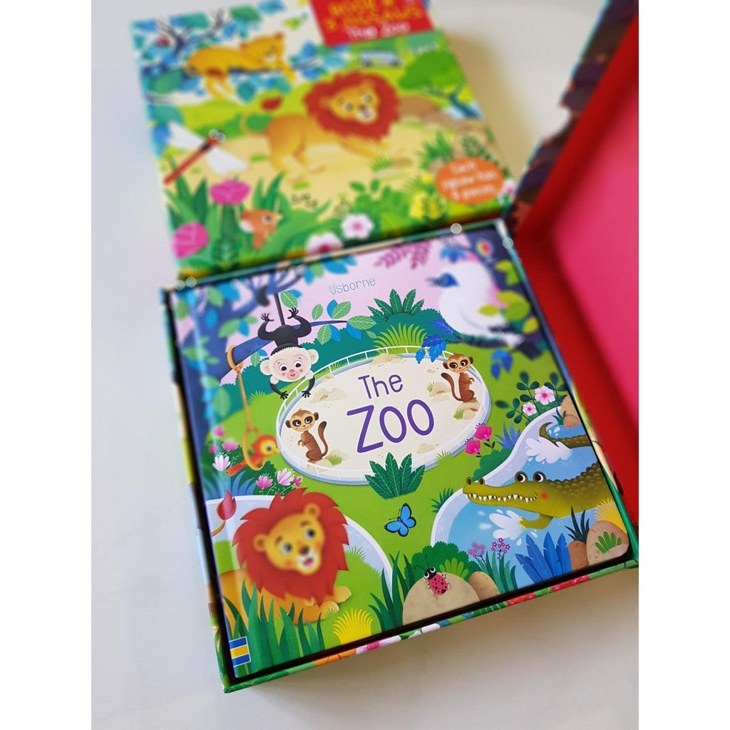 Usborne Book & 3 Jigsaws Box Set (5 Titles) - Pupsik Singapore