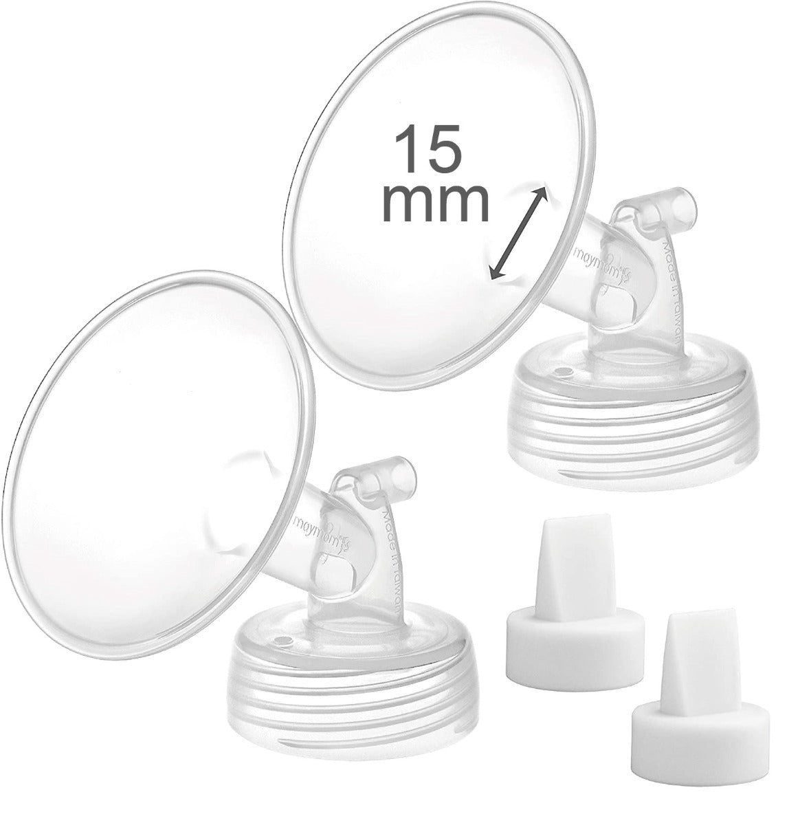 Maymom Flange for Spectra with Valve (Wide-Neck), 2pc (17 Sizes) - Pupsik Singapore