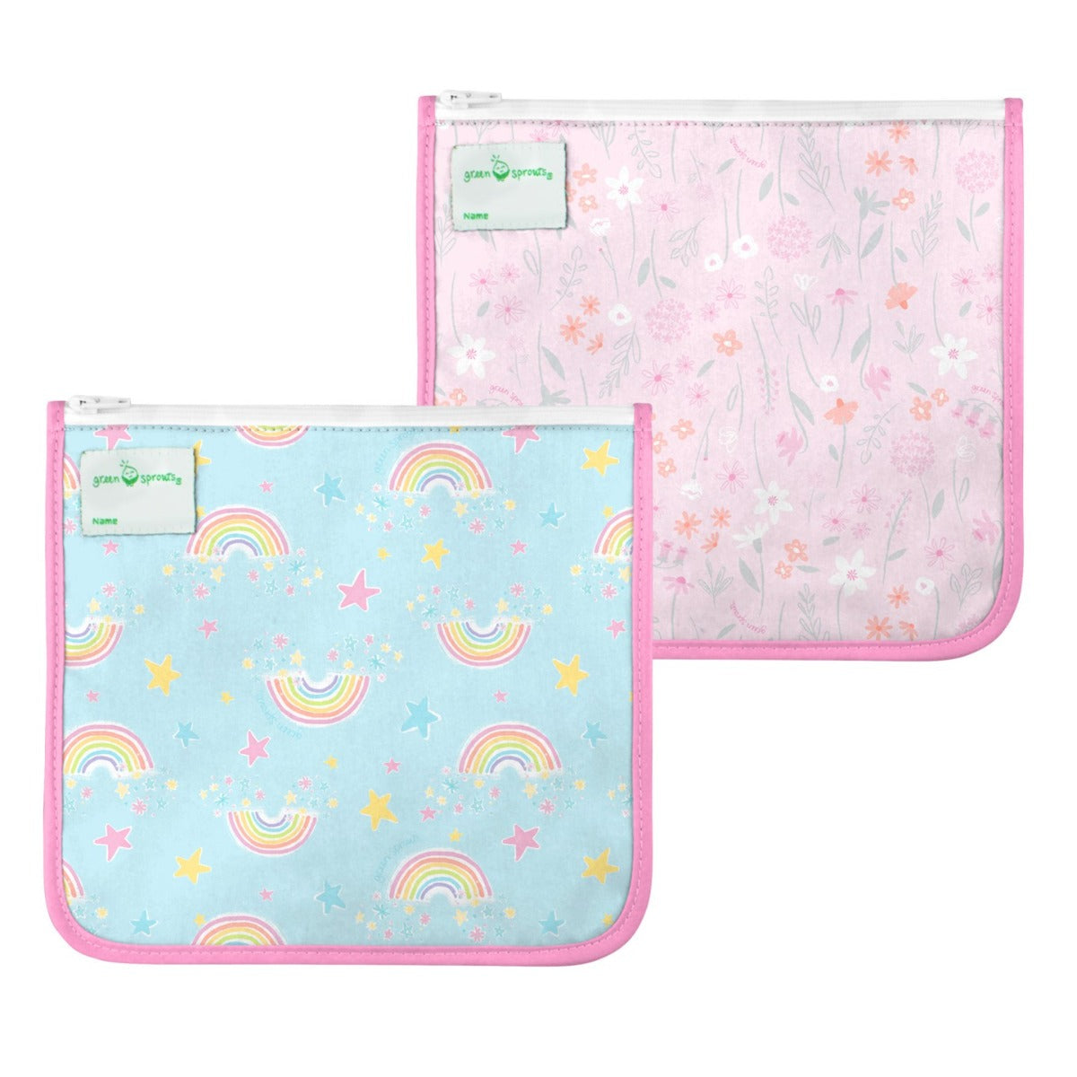 Green Sprouts Reusable Insulated Sandwich Bags, 2pk (6 Designs) - Pupsik Singapore