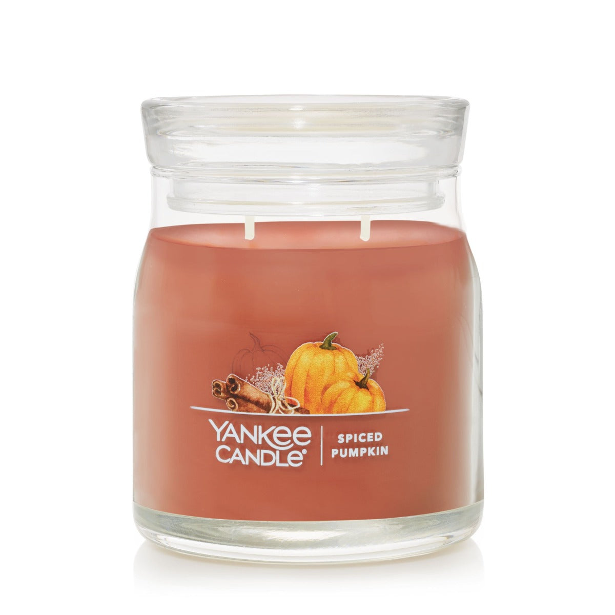 Yankee Candle Signature Medium Jar Candle, 2-wicks (13oz) - Spiced Pumpkin
