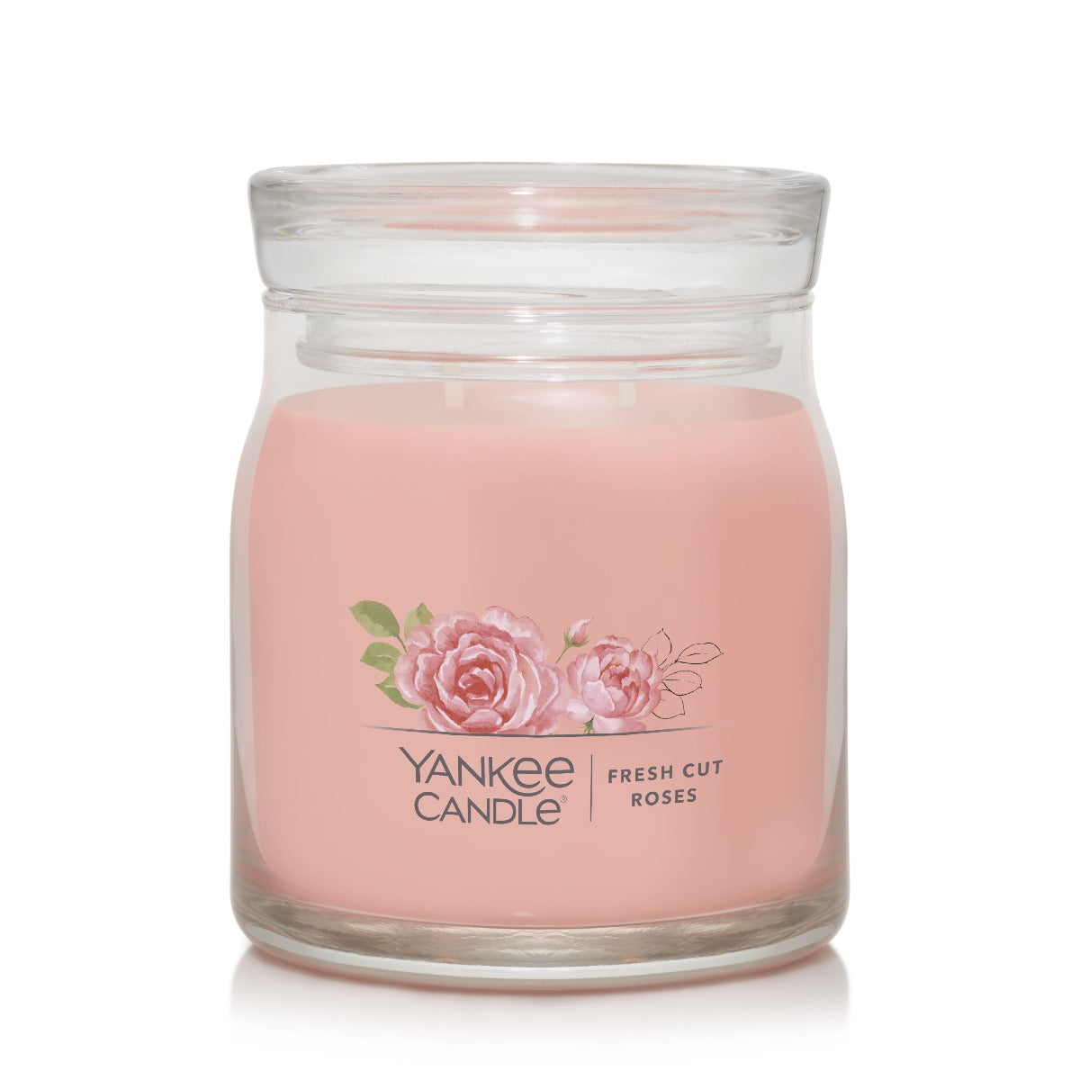 Yankee Candle Signature Medium Jar Candle, 2-wicks (13oz) - Fresh Cut Roses