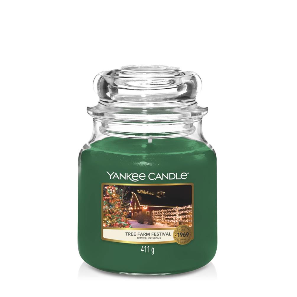 Yankee Candle Medium Jar Candle (14.5oz) - Tree Farm Festival