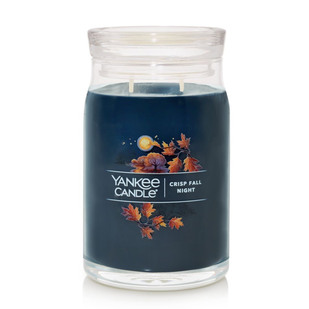 Yankee Candle Signature Large Jar Candle, 2-wicks (20oz) - Crisp Fall Night