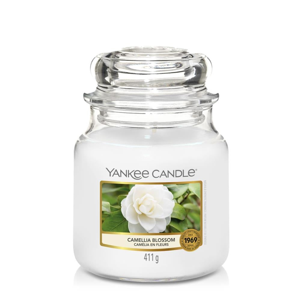 Yankee Candle Medium Jar Candle (14.5oz) - Camellia Blossom