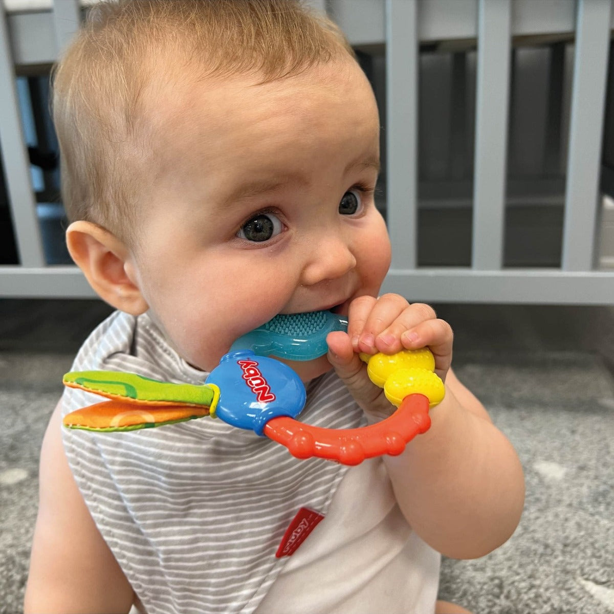Nuby Wacky Teething Ring (Assorted Colours)