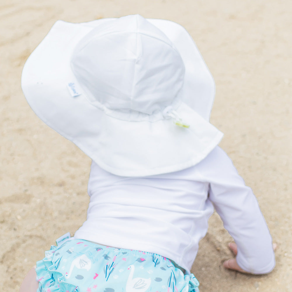 Green Sprouts UPF 50+ Eco Brim Hat - White