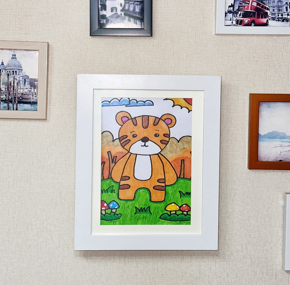 Pupsik Wooden Kids Artwork Display Frame and Storage, A3 (2 Colors) - Pupsik Singapore