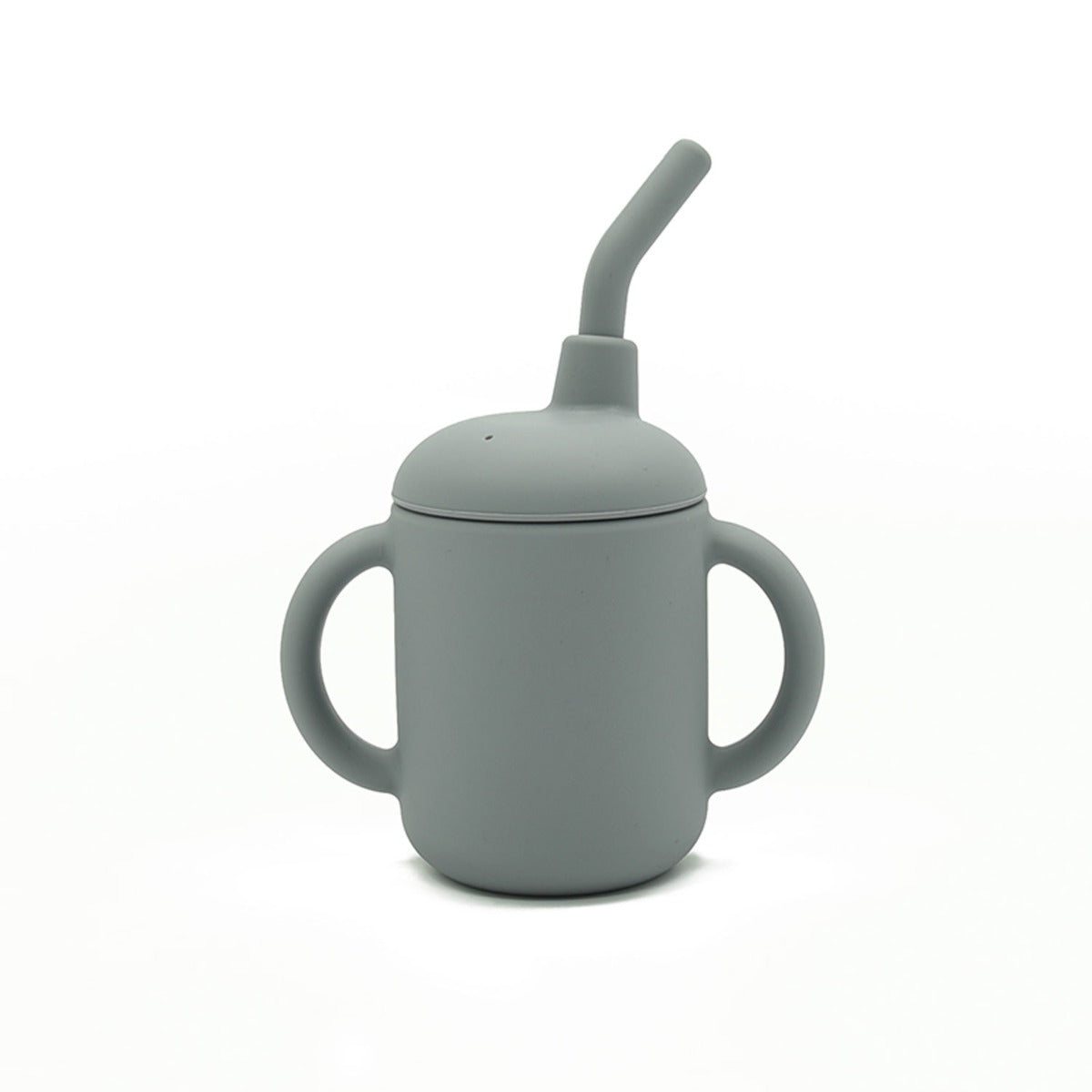 Biomom Double-Handled Silicone Straw Cup (4 Colors)