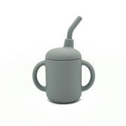 Biomom Double-Handled Silicone Straw Cup (4 Colors)