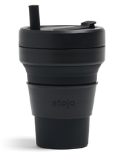 Stojo Silicone Collapsible Cup (16oz - Grande Size) - Carbon