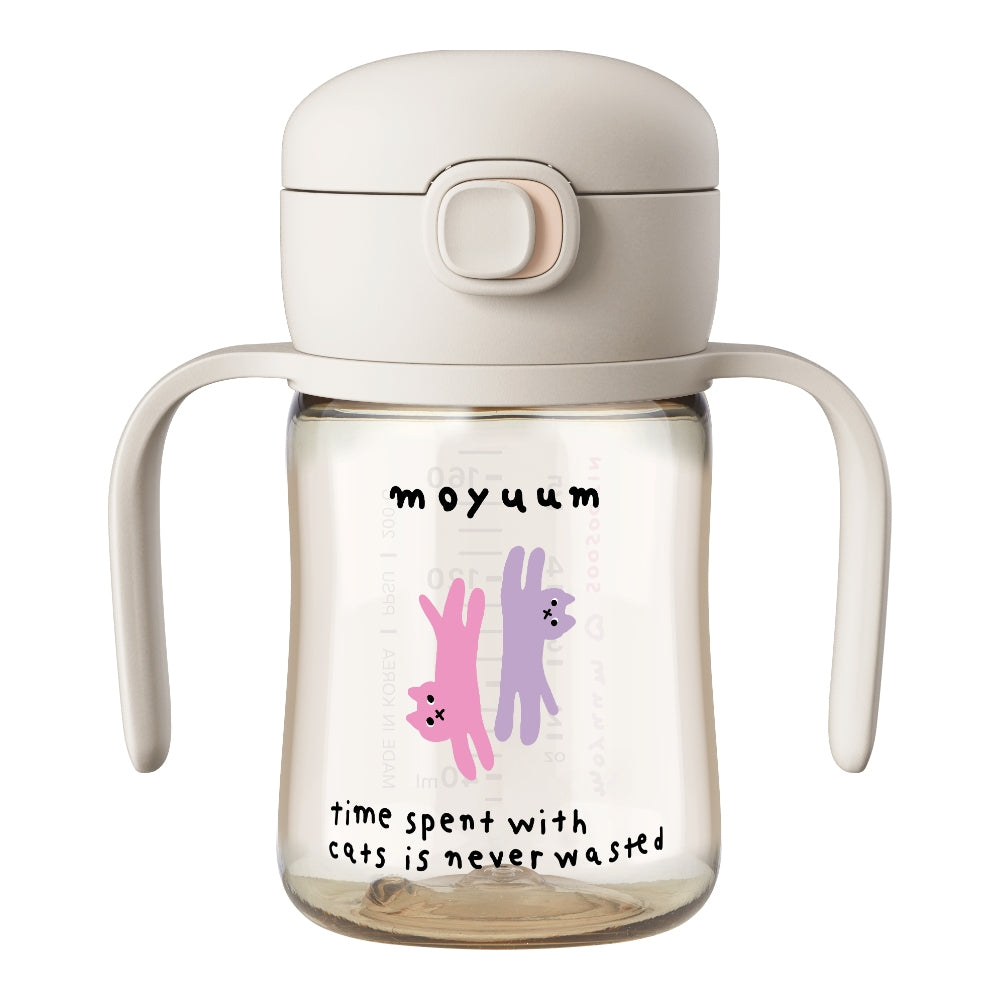 Moyuum PPSU All-in-One One-Touch Straw Bottle, 170/270/330ml (3 Designs)