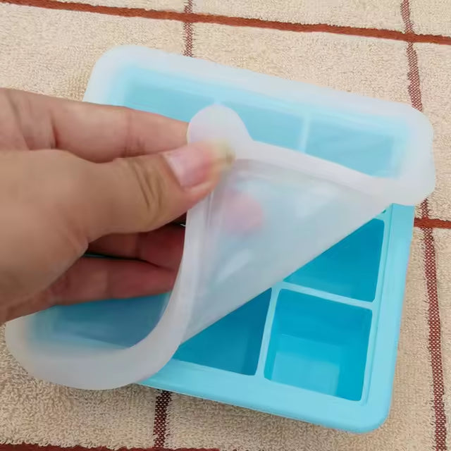 Biomom Pop N Go Silicone Food Portion Freezer Tray with Lid, 9 x 32ml (5 Colors) - Pupsik Singapore