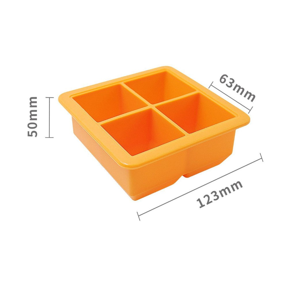 Biomom Pop N Go Silicone Food Portion Freezer Tray with Lid, 4 x 120ml (8 Colors)