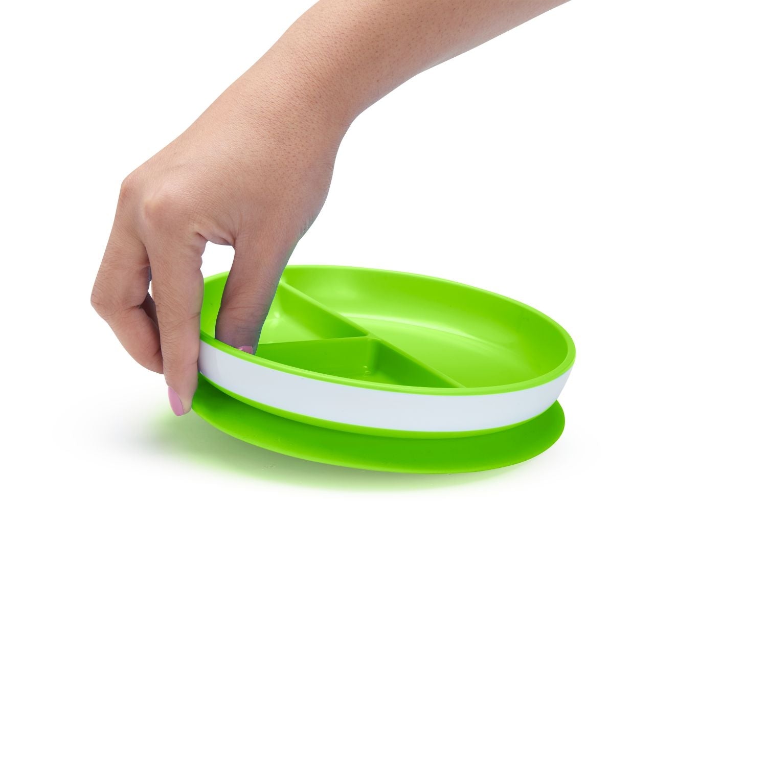 Munchkin Stay Put Suction Baby Plate (4 Colours) - Pupsik Singapore
