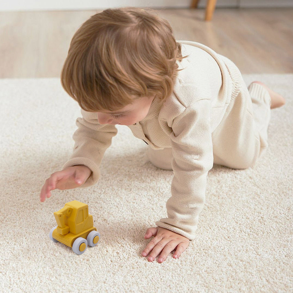 Biomom Silicone Mini Toy Push Cars (4 Colors)