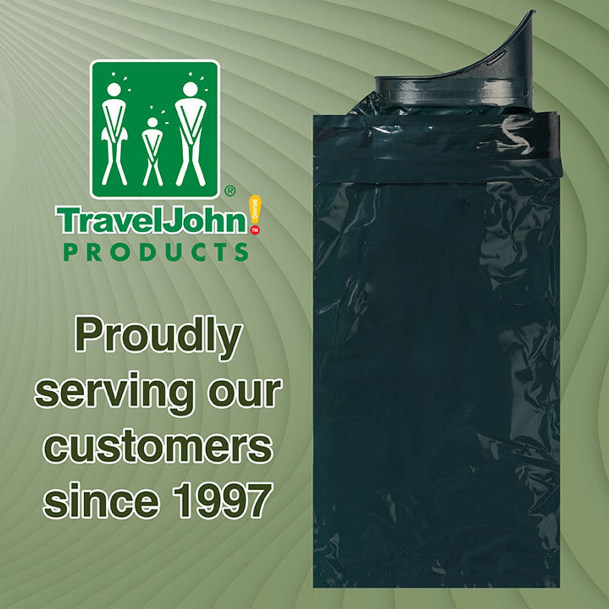 Travel John Adventurer Disposable Urinal with Zip Resealable, 6-pack (TJ1C)